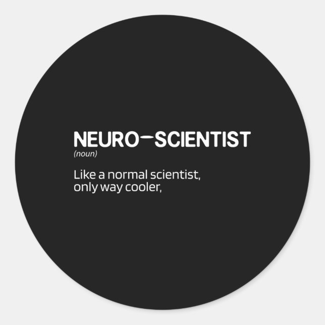 Neurologie Zukunft Neurologie Neurologi Runder Aufkleber (Vorderseite)