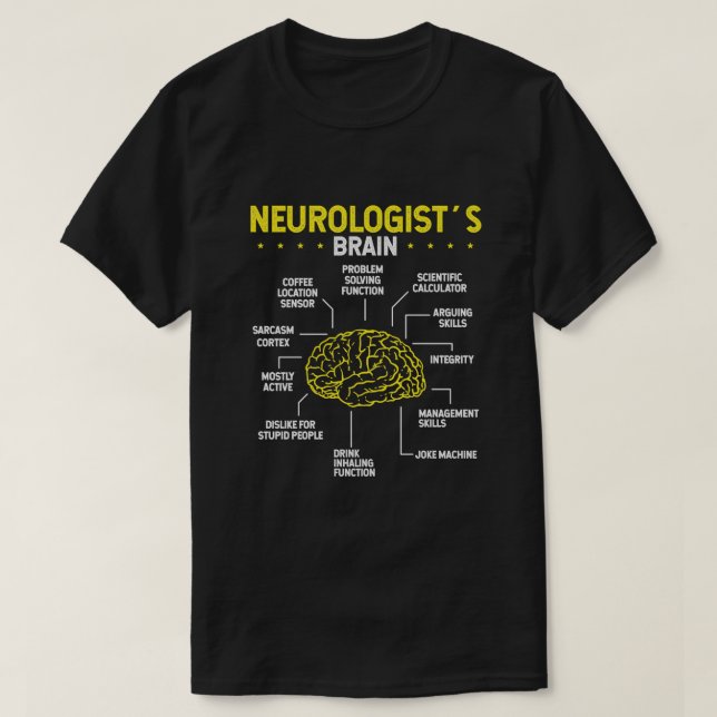 Neurologist Brain Neurology Science Neuroscience T-Shirt (Design vorne)