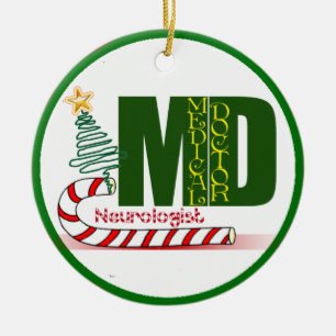 NEUROLOGIST MERRY CHRISTMAS NEUROLOGY KERAMIKORNAMENT