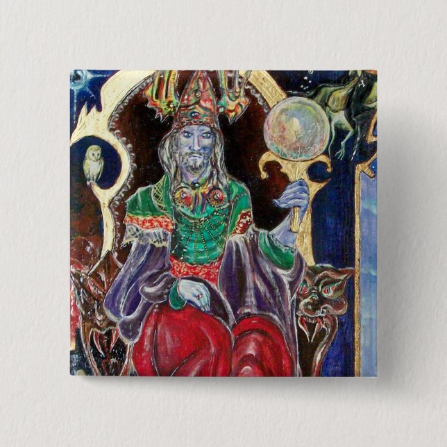 NEUROMANCER, blau rot Button (Vorderseite)