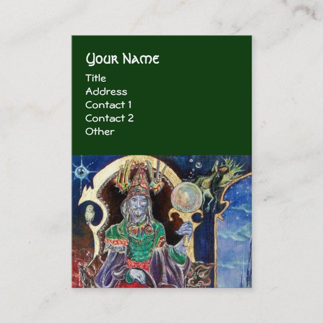 NEUROMANCER, blau, rot grün Visitenkarte (Vorderseite)