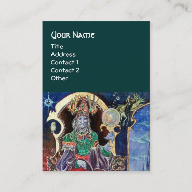 NEUROMANCER, blau, rot grün Visitenkarte (Vorderseite)