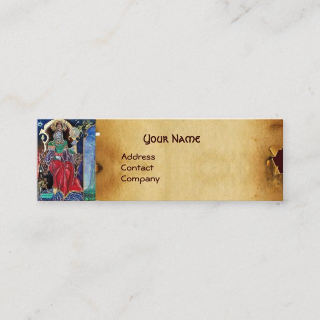 NEUROMANCER Perchment Mini Visitenkarte (Vorderseite)