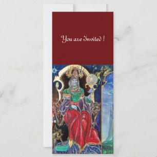 NEUROMANCER, rot-blau, weiß Einladung