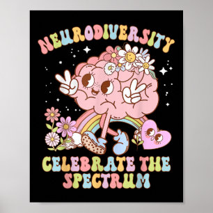 NeuroMannigfaltigkeit Shirt Autismus Spektrumanhäu Poster