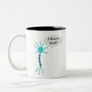 Neuron I Know Stuff Zweifarbige Tasse