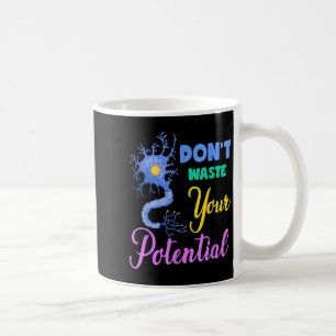 Neuron, verschwenden Sie Ihr potenzielles Gehirn n Kaffeetasse