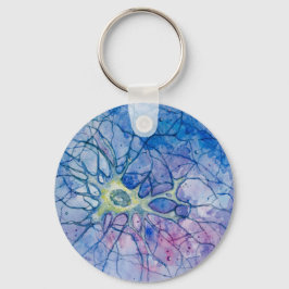 Neuron Watercolor Blue - Schlüsselanhänger