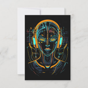 Neuronale Frequenz Dankeskarte