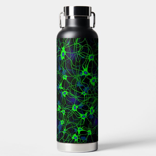 Neuronale Wasserflasche Trinkflasche (Vorderseite)