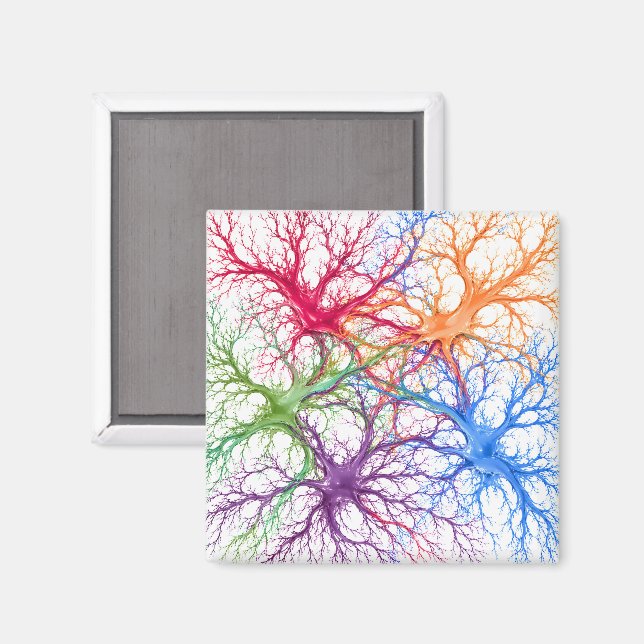 Neuronaler Garten Magnet (Vorderseite/Rückseite)