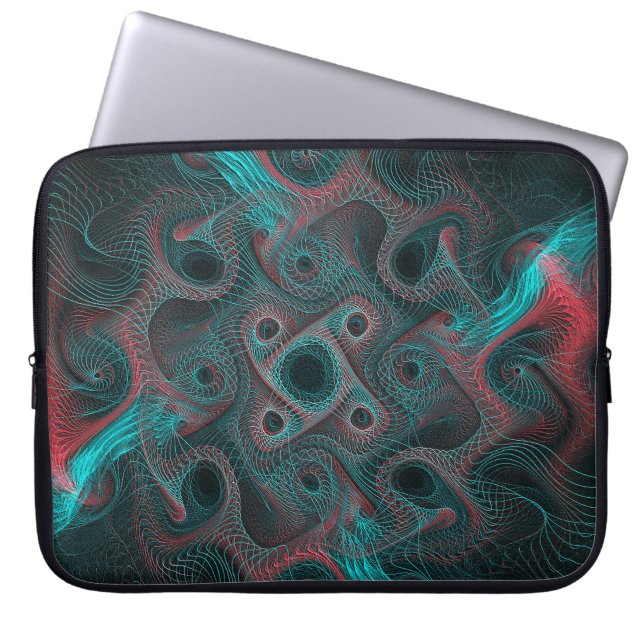 Neuronales Netzwerk Laptopschutzhülle (Vorderseite)