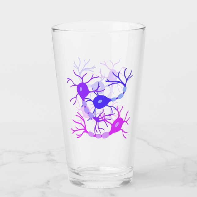 Neuronen-Neon-Lila Glas (Vorderseite)