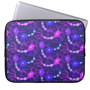 Neuronen-Neon-Lila Laptopschutzhülle