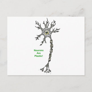 Neuronen sind Plastik! Postkarte