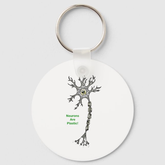 Neuronen sind Plastik! Schlüsselanhänger (Vorderseite)