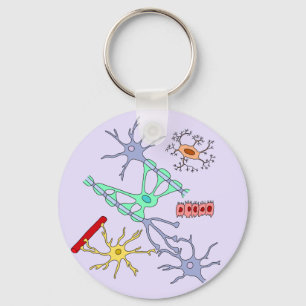 Neuronen und Glia Schlüsselanhänger