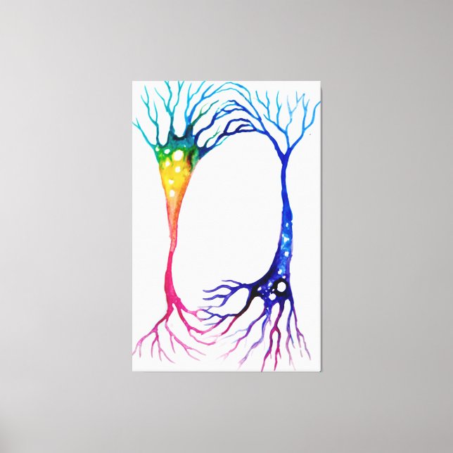 Neuronenposter Leinwanddruck (Vorderseite)