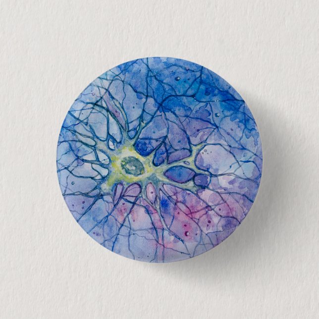 NeuronWatercolor - Knopf u. Button (Vorderseite)