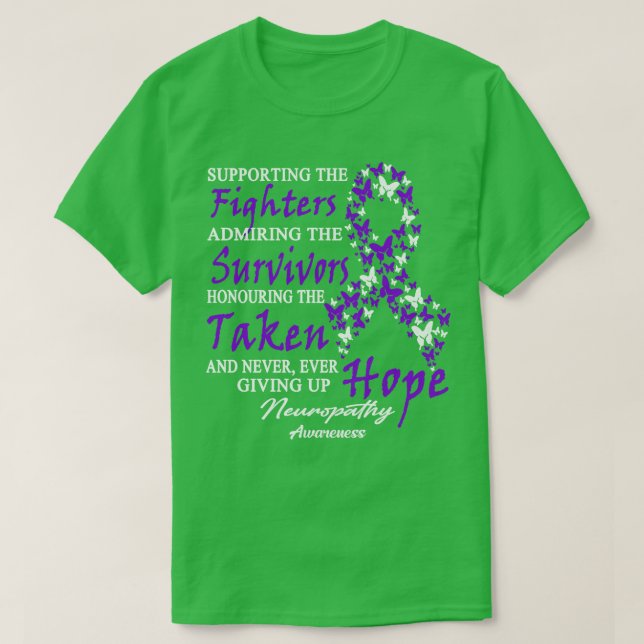 Neuropathie-Bewusstsein für die Kämpfer, aber T-Shirt (Design vorne)
