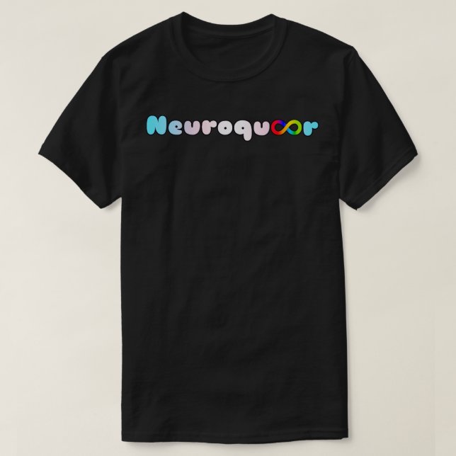 Neuroqueer transflagrante Unendlichkeit Neurodiver T-Shirt (Design vorne)