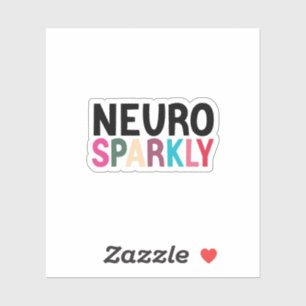 Neurosparker Kiss-Cut, Neurodiverser Autismus ADHD Aufkleber