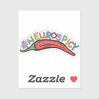 #Neurospicy. Aufkleber für Neurovielfalt
