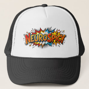 Neurospicy Comic-Book-Pop-Art-ADHD-Trucker Truckerkappe