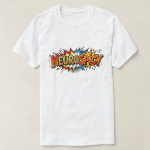 Neurospicy Lustiger ADHD Autismus Comic Pop Art T-Shirt