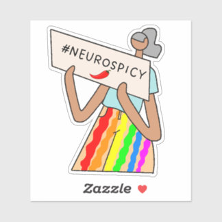#Neurospicy - neurodivergent und würzig Aufkleber