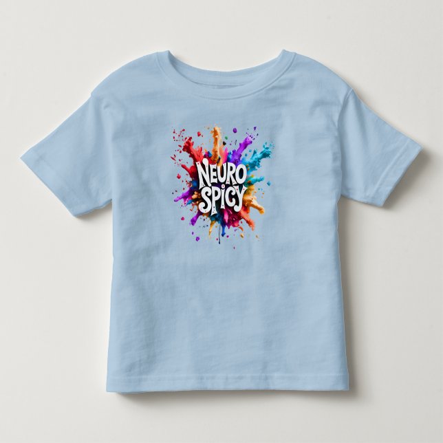 NEUROSPICY neurodiversity autism adhd dyslexia Kleinkind T-shirt (Vorderseite)