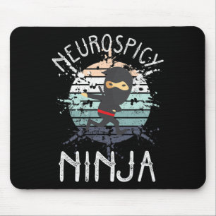 Neurospicy Ninja Autismus Bewusstsein Neurodiverse Mousepad