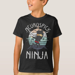 Neurospicy Ninja Autismus Bewusstsein Neurodiverse T-Shirt