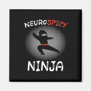 Neurospicy-Ninja-Autismus-Shirt für Kinder Neurodi Magnet
