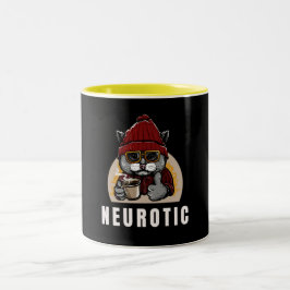Neurotiker...Erforsche die vielen Stimmungen der K Zweifarbige Tasse