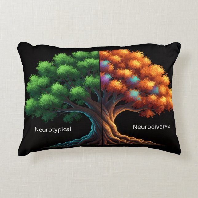 Neurotypical vs. Neurodiverse Dekokissen (Vorderseite)
