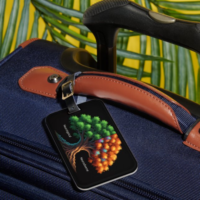 Neurotypical vs. Neurodiverse Gepäckanhänger (Vorderseite Insitu 1)