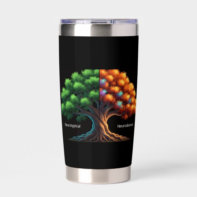 Neurotypical vs. Neurodiverse Thermobecher (Vorderseite)