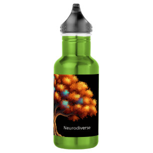 Neurotypisch vs. Neurodivers Edelstahlflasche