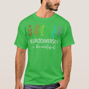 Neuroversität Autismus Bewusstsein ADHS Blume Auti T-Shirt