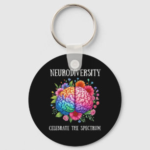 Neuroversity Hirn und Bewusstsein für Autismus Schlüsselanhänger