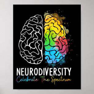Neurovielfalt - Autismus - Spektrum Adhorn - Regen Poster
