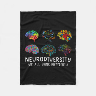 Neurovielfalt, die wir alle anders denken, Gehirn Fleecedecke