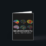 Neurovielfalt, die wir alle anders denken, Gehirn  Karte<br><div class="desc">Neurovielfalt,  die wir alle für einen anderen Hirnautismus halten</div>
