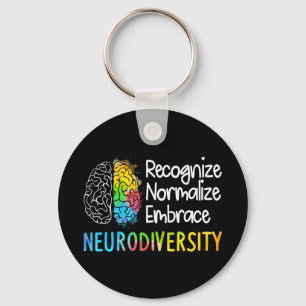 Neurovielfalt, Feiern Sie das Spektrum. Das Gehirn Schlüsselanhänger