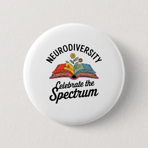 Neurovielfalt feiert die Autismus des Spektrums-Bu Button