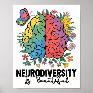 Neurovielfalt ist ein wunderschönes Ahorn-Autismus Poster