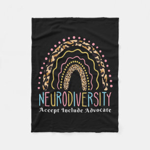 Neurovielfalt Regenbogen Annahme Advocate Liebe Au Fleecedecke