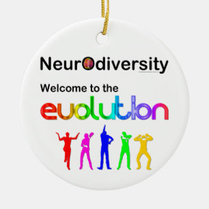 Neurovielfalt Willkommen in der Evolution Keramikornament