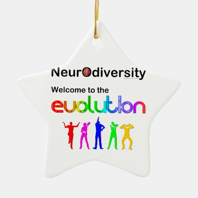 Neurovielfalt Willkommen in der Evolution Keramikornament (Vorne)